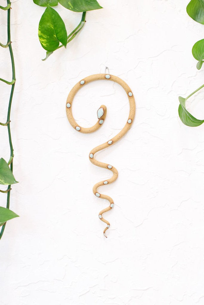 Medium Ceramic Wall Snake-zoom-