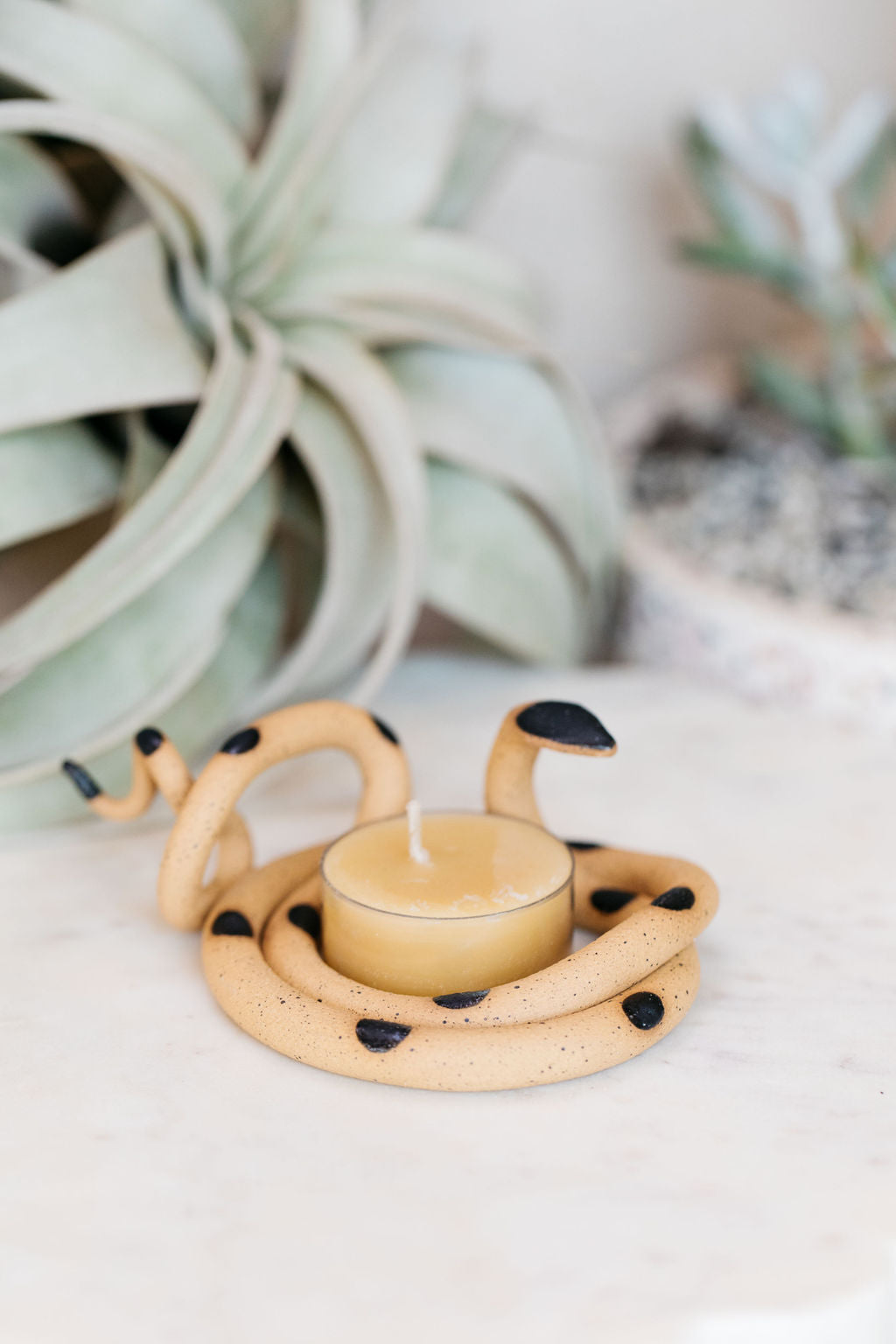 Ceramic Snake Tealight Holder-2