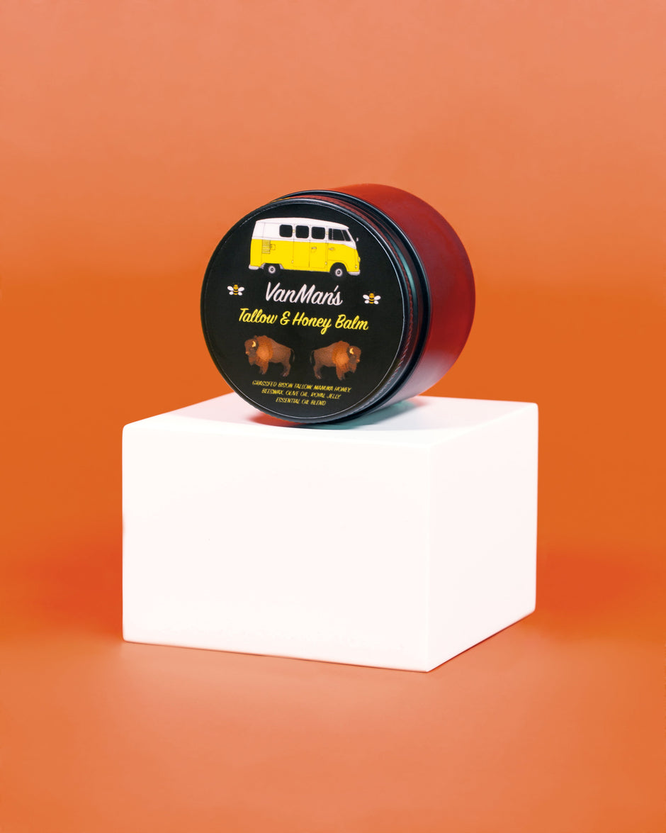 VanMan's Bison Tallow & Honey Balm (No Essential Oils)