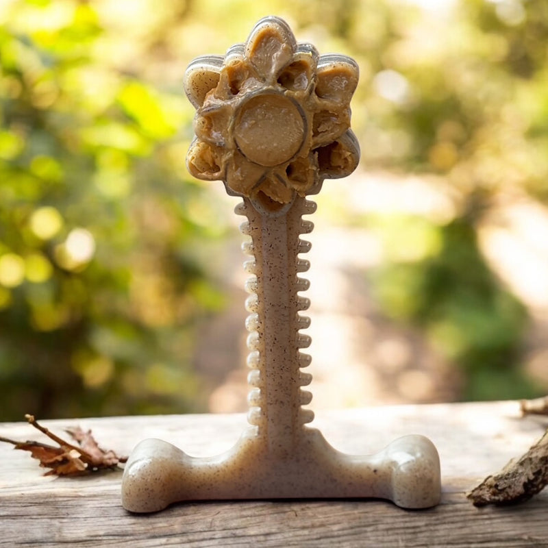 Honey Bone Dental Flower Tower Nylon Dog Chew Toy XL-zoom-