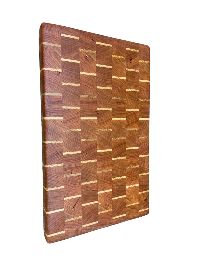 Cherry & Ash End Grain Cutting Board-zoom-