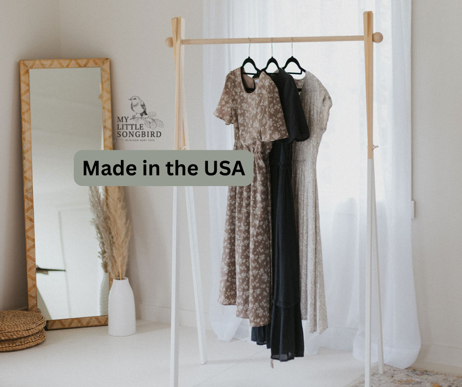 Large Wooden Clothing Rack | Minimalist A-Frame Garment Rack