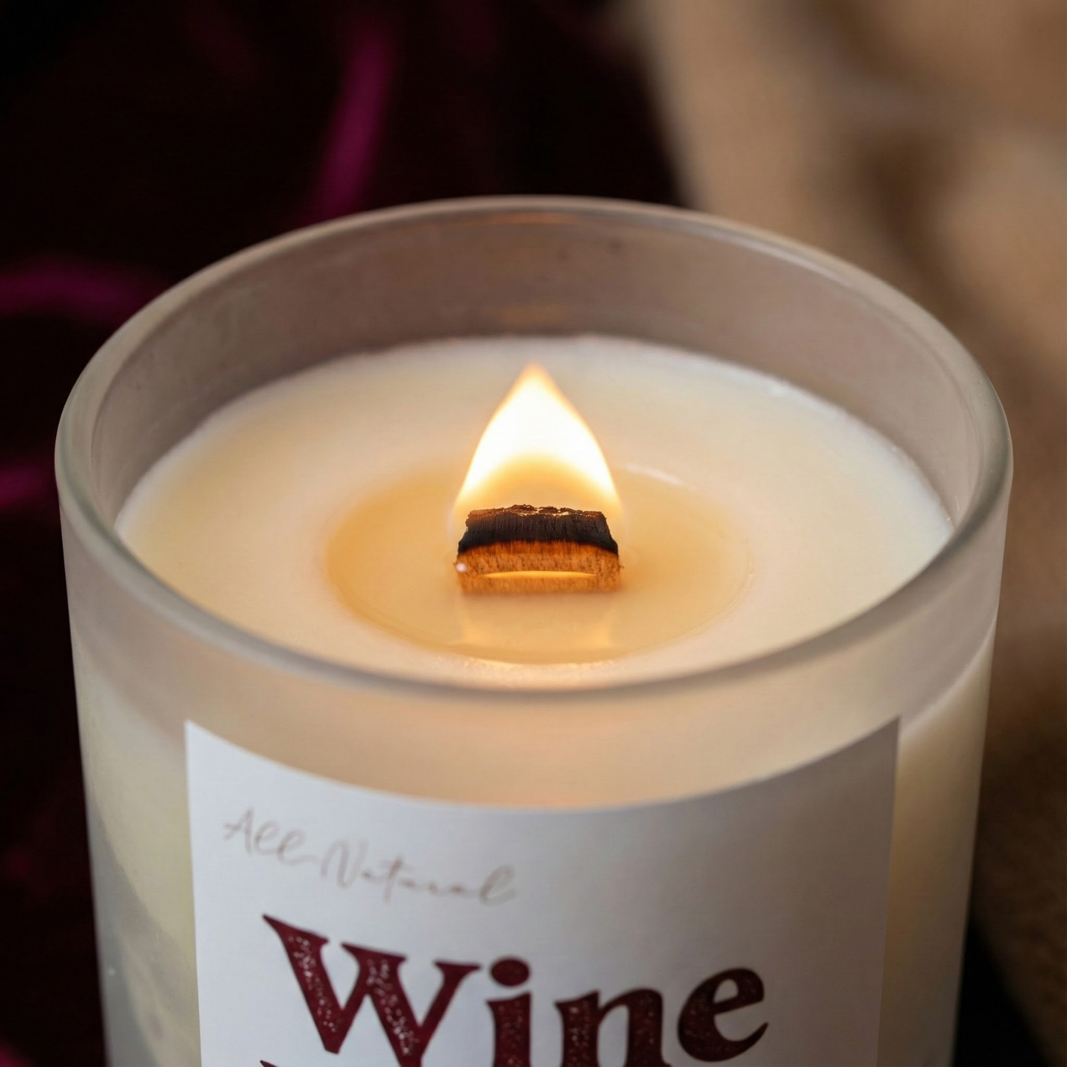 Wine Down Beeswax Candle-zoom-5