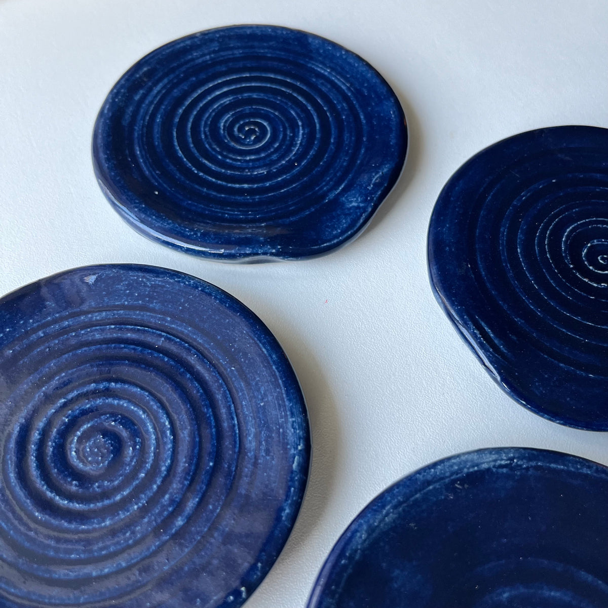 Blue Ceramic Spoon Rest-3