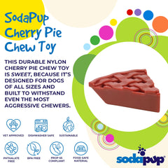 Cherry Pie Nylon Dog Chew Toy - Aware House