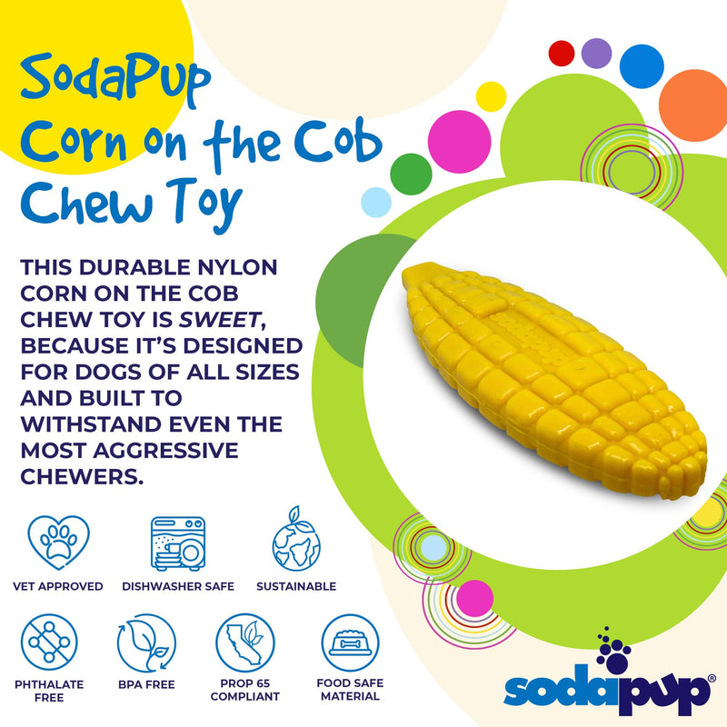 Corn on the Cob Nylon Dog Toy for Aggressive Chewers | USA Made | SodaPup-zoom-