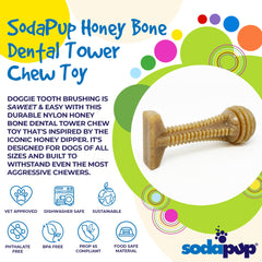 Honey Bone Dental Tower Nylon Chew Toy - Aware House