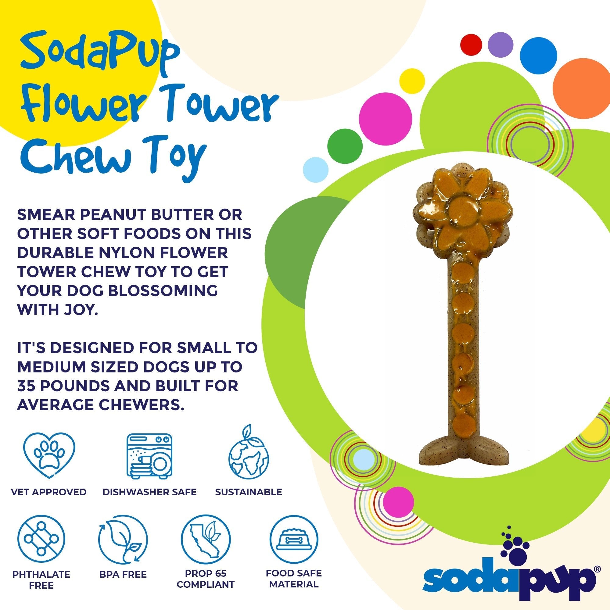 Flower Tower Nylon Chew Toy - Aware House