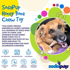 Honey Bone Nylon Dog Toy for Aggressive Chewers - Aware House