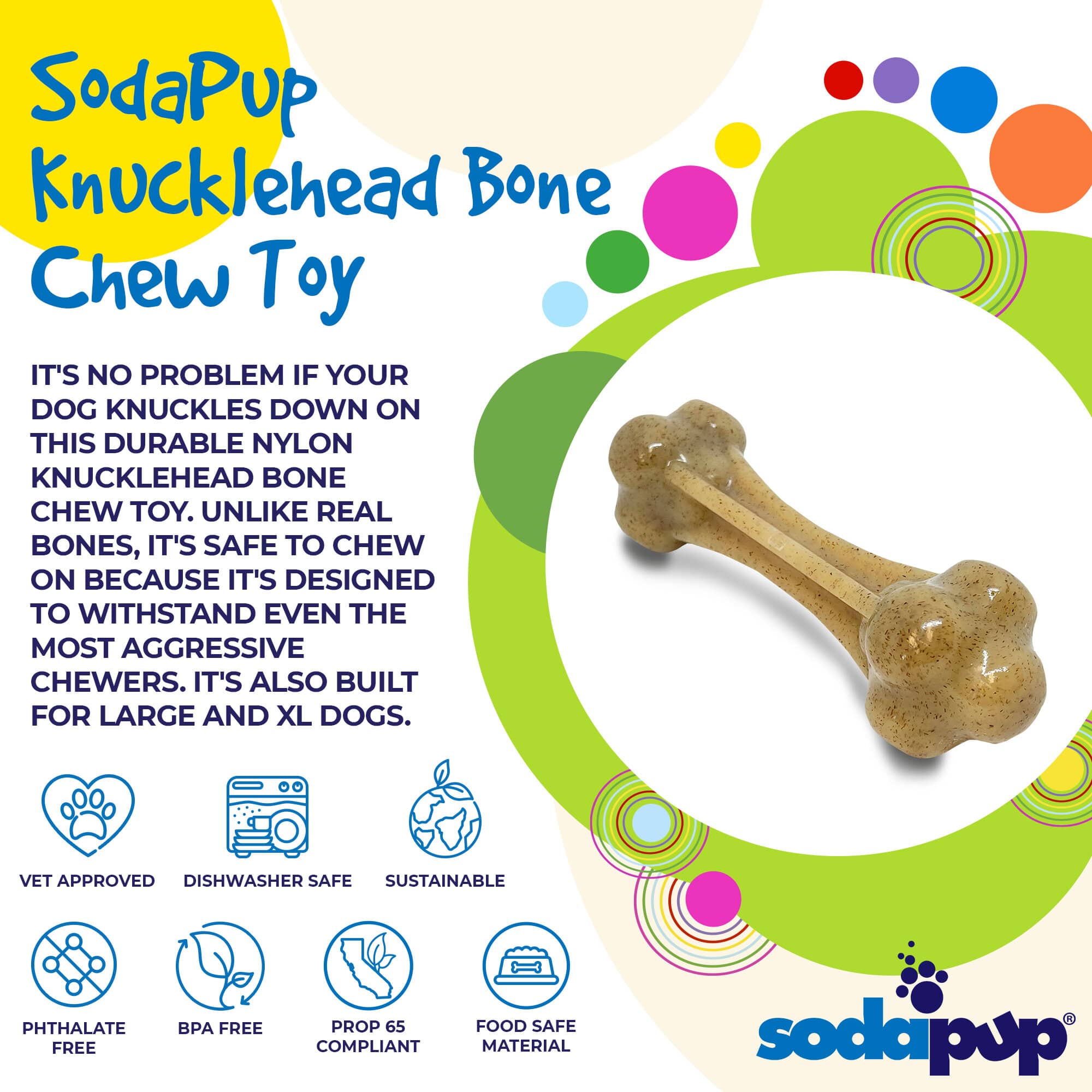 Knuckle Bone Nylon Dog Chew Toy - Aware House