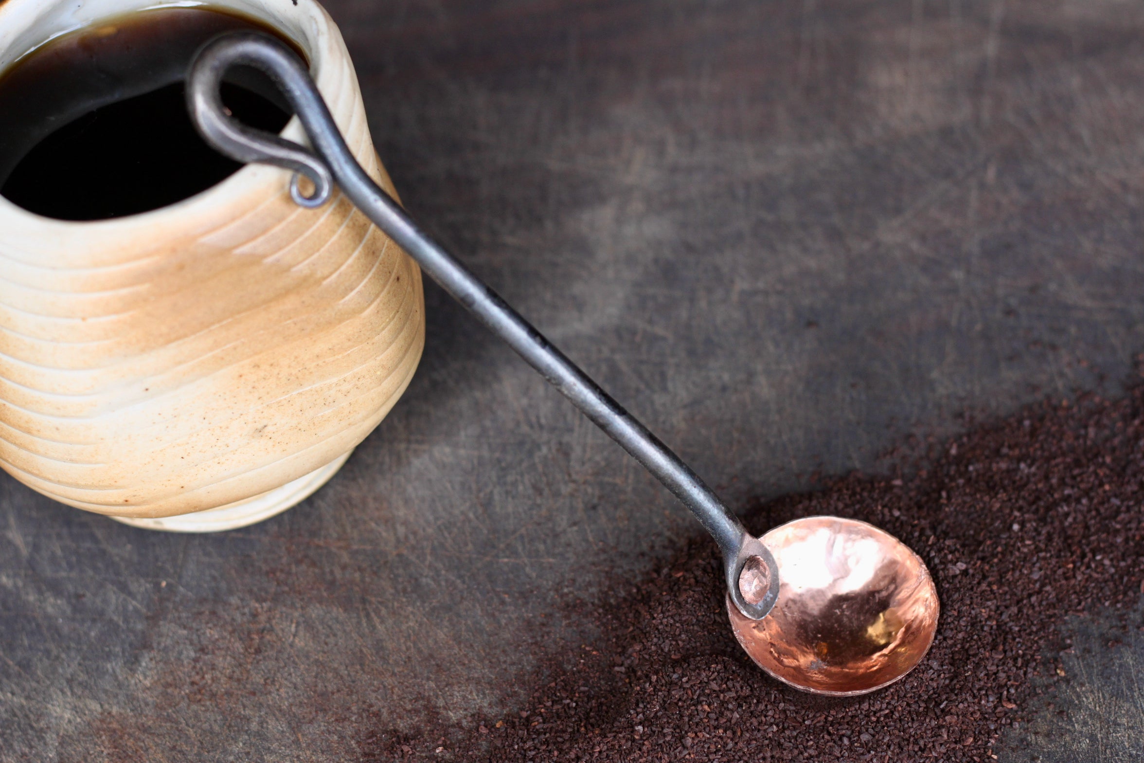 Metal Coffee Scoop | Copper & Steel 1 Tbsp-zoom-8