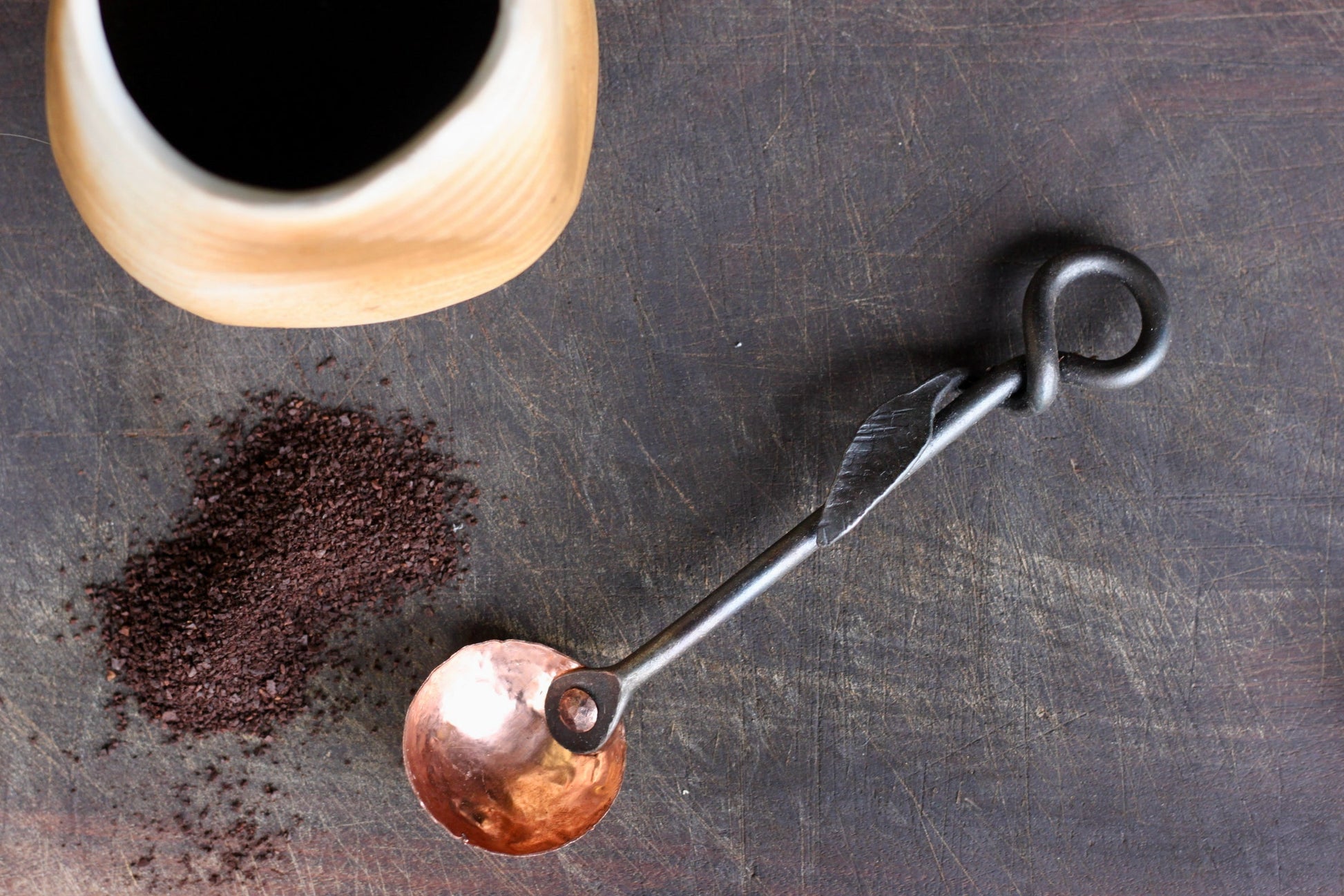 Metal Coffee Scoop | Copper & Steel 1 Tbsp-4
