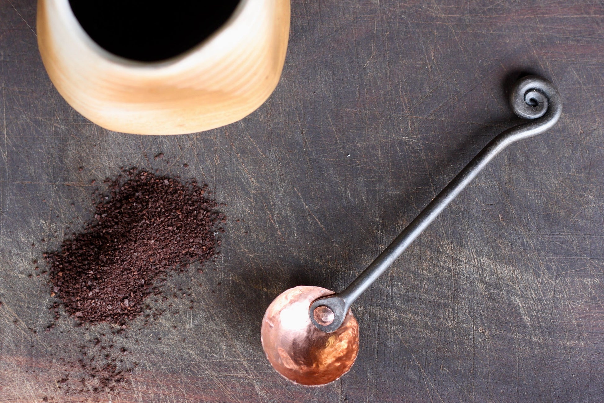 Metal Coffee Scoop | Copper & Steel 1 Tbsp-5