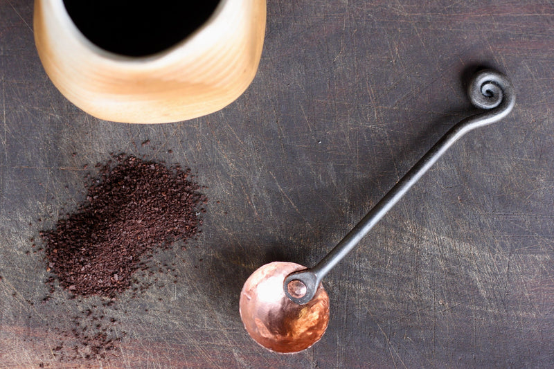 Metal Coffee Scoop | Copper & Steel 1 Tbsp-zoom-