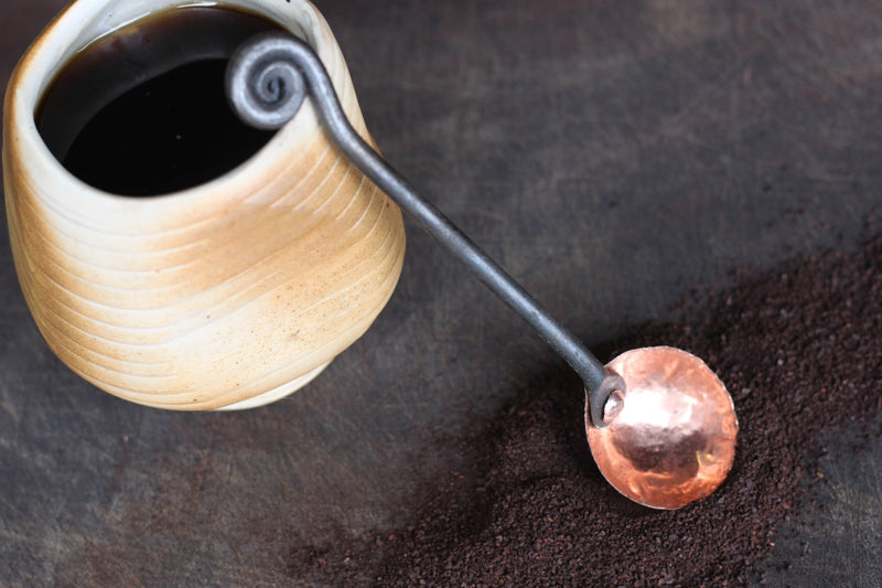 Metal Coffee Scoop | Copper & Steel 1 Tbsp-zoom-