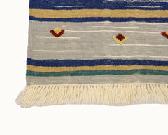 Red Peaks Kids Rug | Handmade Wool Rug for Nursery, Playrooms & Children’s Rooms - Aware House
