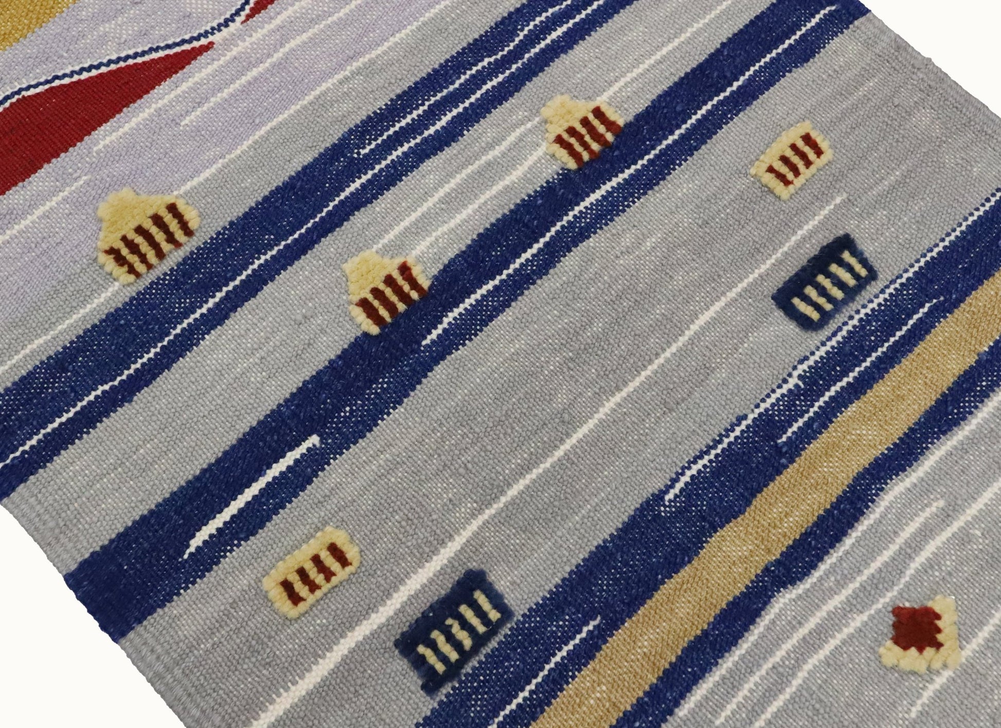 Red Peaks Kids Rug | Handmade Wool Rug for Nursery, Playrooms & Children’s Rooms - Aware House