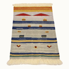 Red Peaks Kids Rug | Handmade Wool Rug for Nursery, Playrooms & Children’s Rooms - Aware House