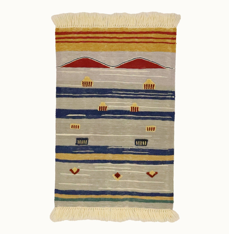Red Peaks Kids Rug | Handmade Wool Rug for Nursery, Playrooms & Children’s Rooms-zoom-