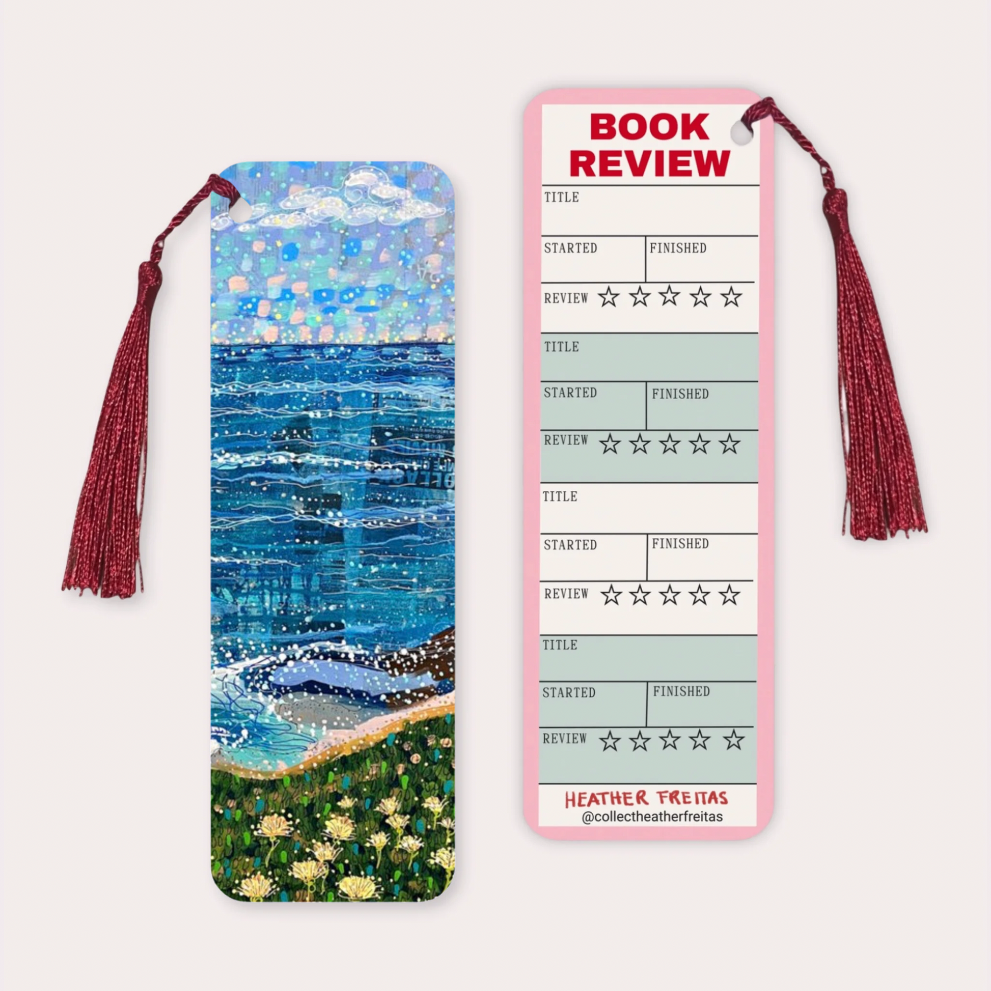Coastal Breeze Soft Touch Premium Bookmark-1