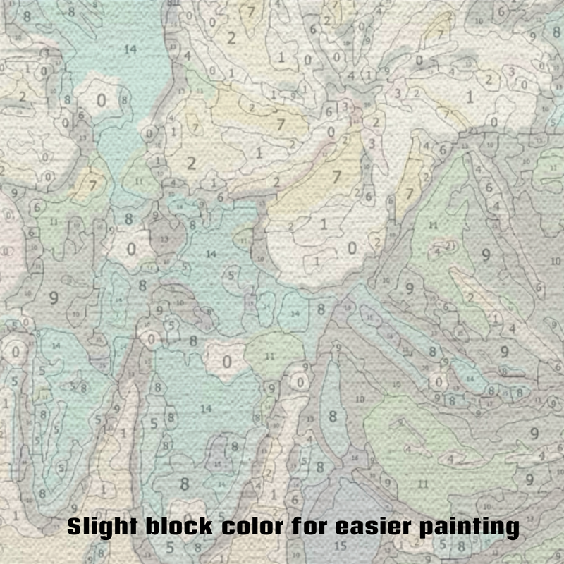 Flower The King Cat Paint by Numbers Kit-zoom-