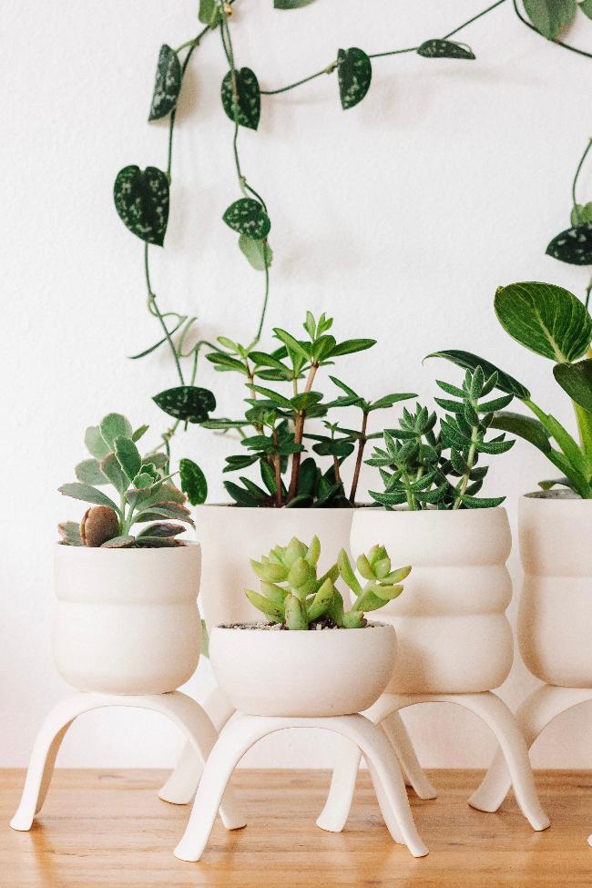 Ceramic Raised Plant Pot-zoom-