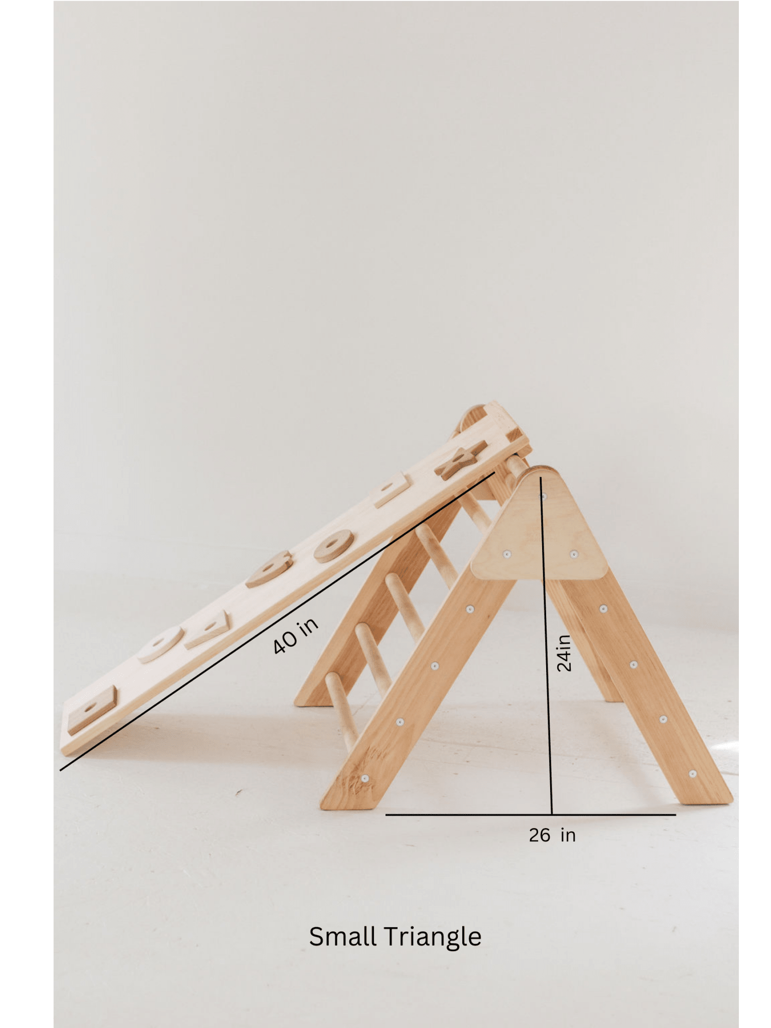 Small Wooden Climbing Triangle | Toddler Climbing Toy - Aware House
