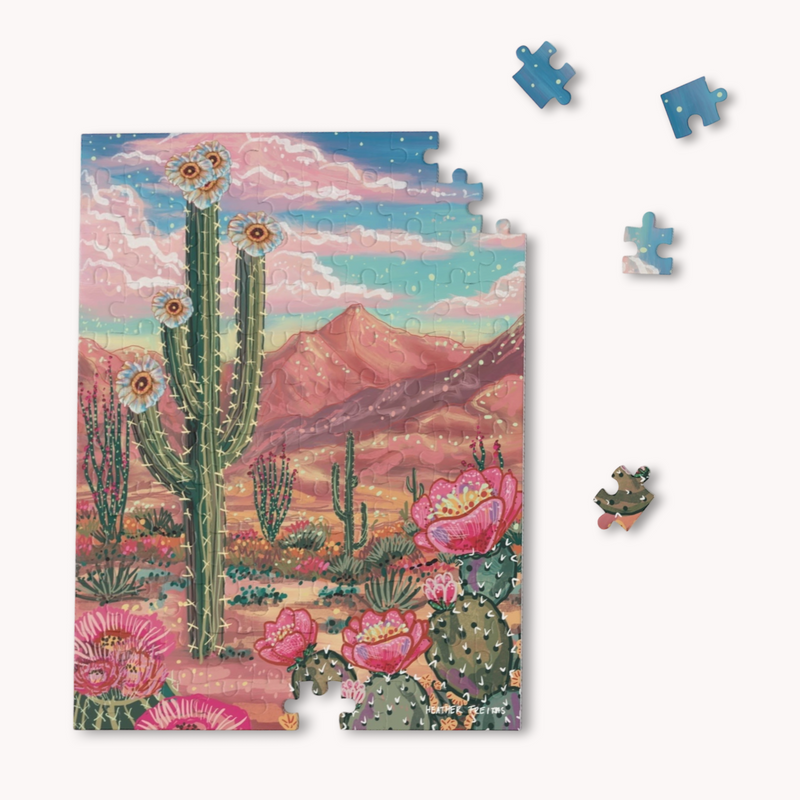 Desert Paradise & Jaguar Vibes Puzzle-zoom-