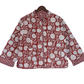The Charlotte Jacket in Maroon Posy
