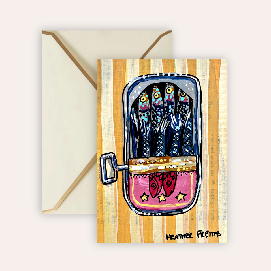 Sardines Greeting Card Fine Art Print