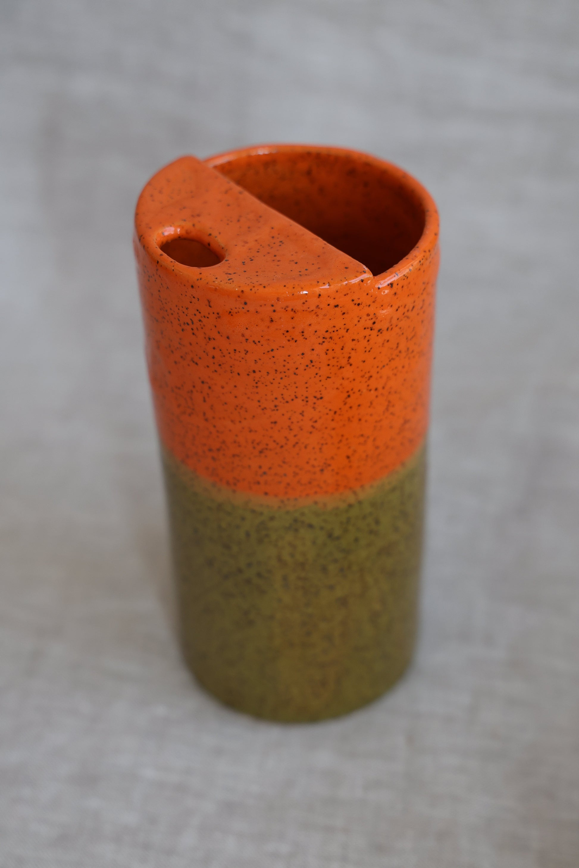 Olive & Pimento Speckled To-Go Cup | Ceramic Stoneware-4
