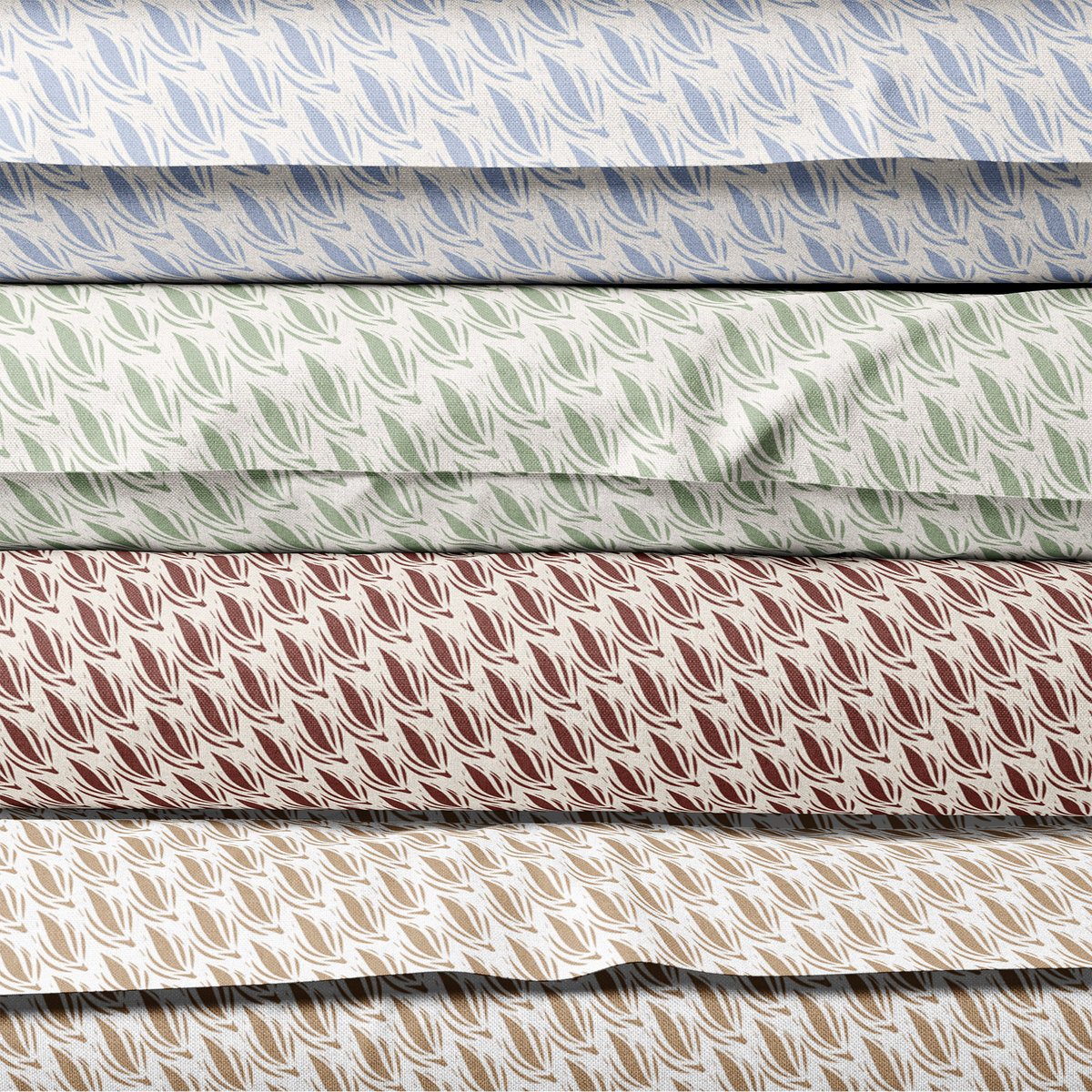 French Blue Patterned Lampshade in CACAO-zoom-5