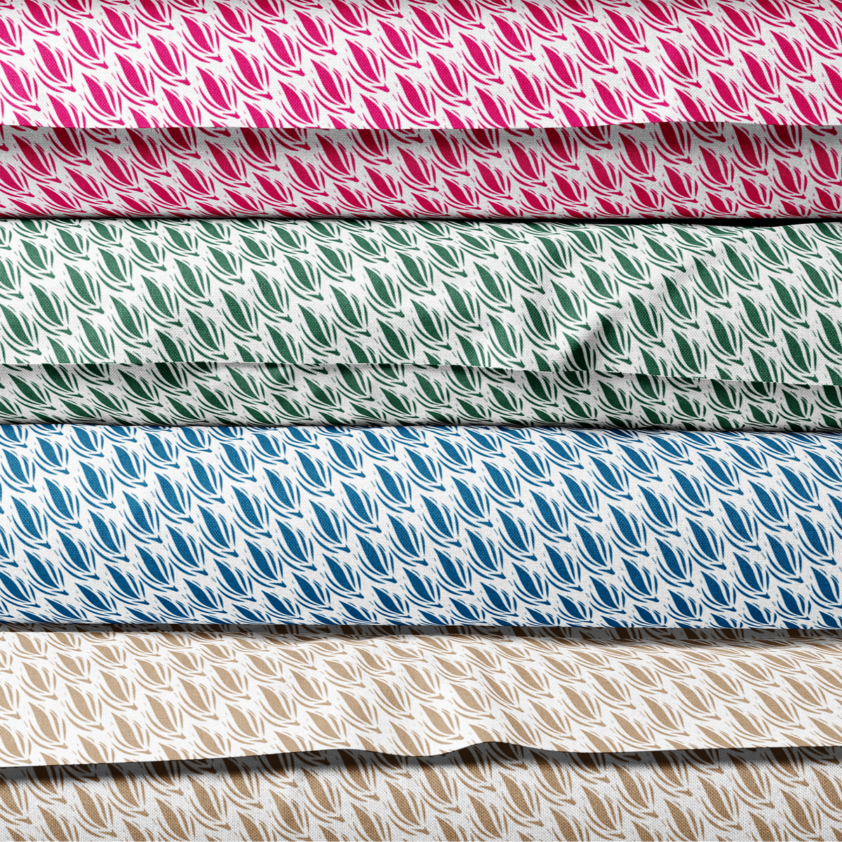 French Blue Patterned Lampshade in CACAO-zoom-6