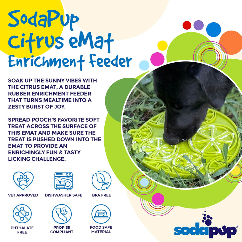 Citrus Design Lick Mat for Dogs and Cats-zoom-
