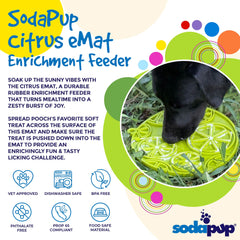 Citrus Design Lick Mat for Dogs and Cats - Aware House - Soda Pup -