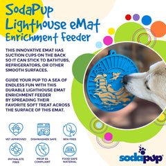 Lighthouse Lick Mat for Dogs and Cats with Suction Cups - Aware House