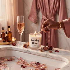 Sunday Reset Beeswax Candle - Aware House - MBur Candle Co. -