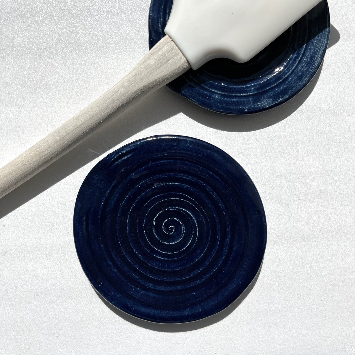 Blue Ceramic Spoon Rest-4