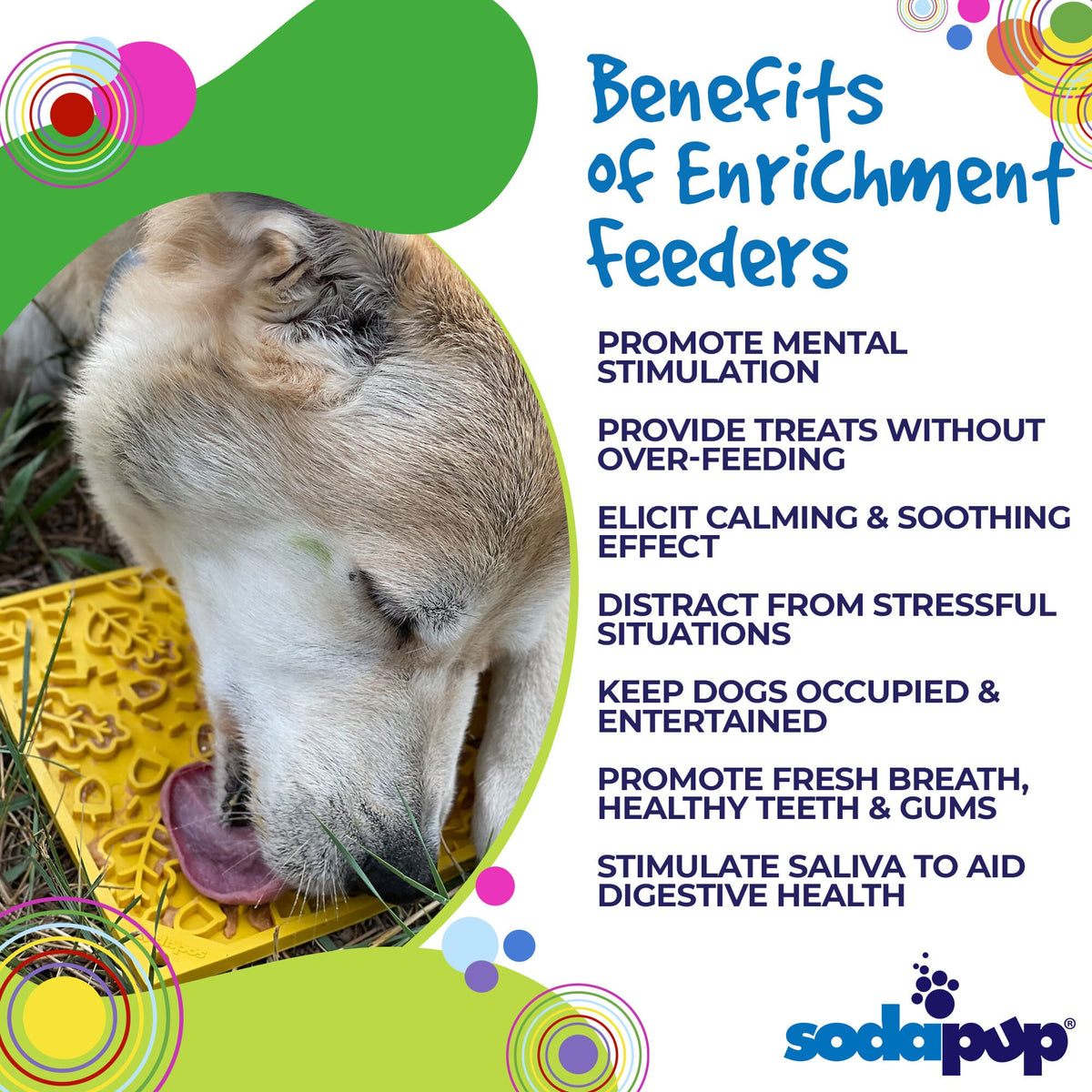 Autumn eMat - Enrichment Lick Mat For Dogs and Cats| Fall Leaves Design | SodaPup-zoom-5