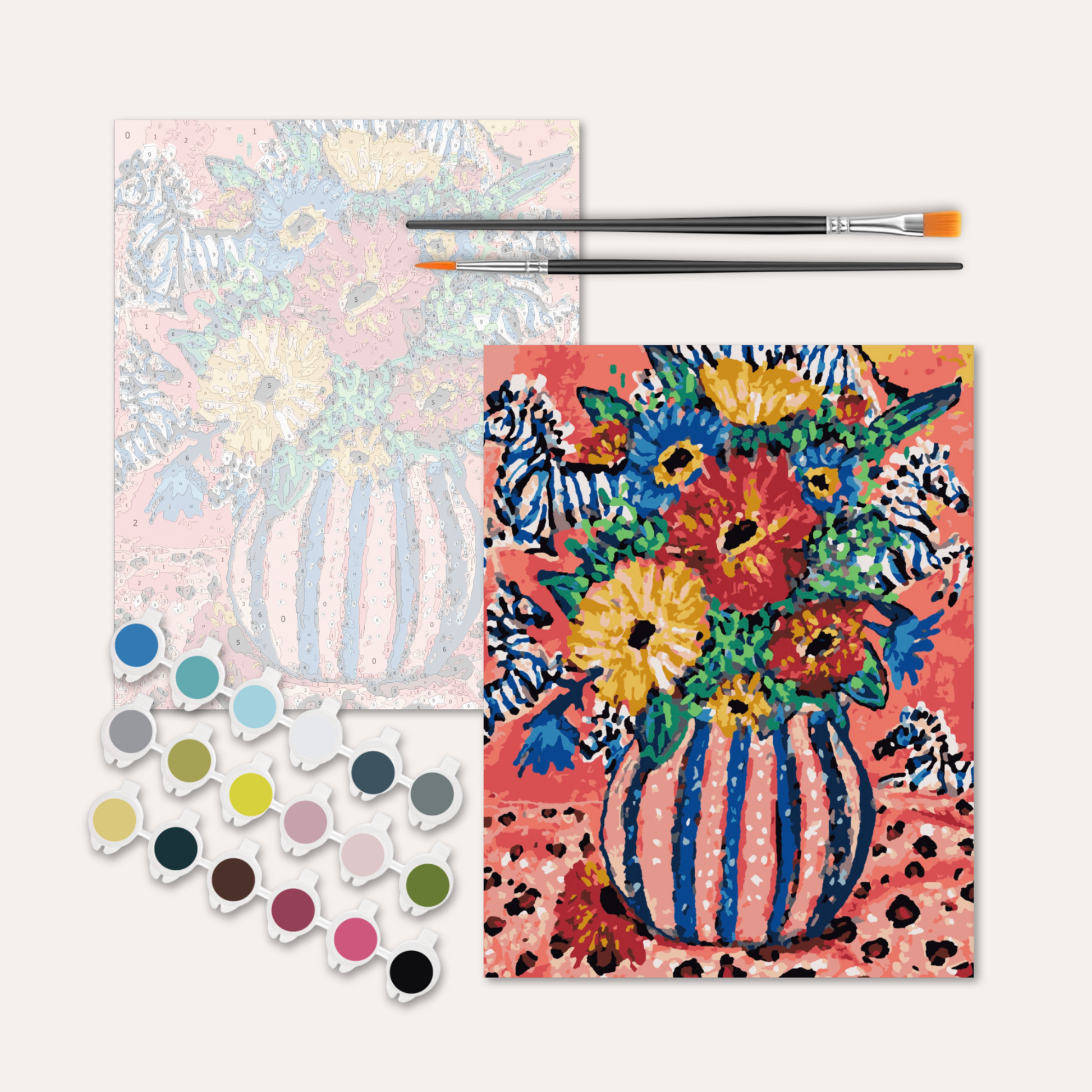 Everything Is Going To Be Ok Bouquet Paint by Numbers Kit-1