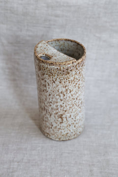 Speckled White Travel Mug (Second) | Ceramic To - Go Cup - Aware House - Ellie Begin - 