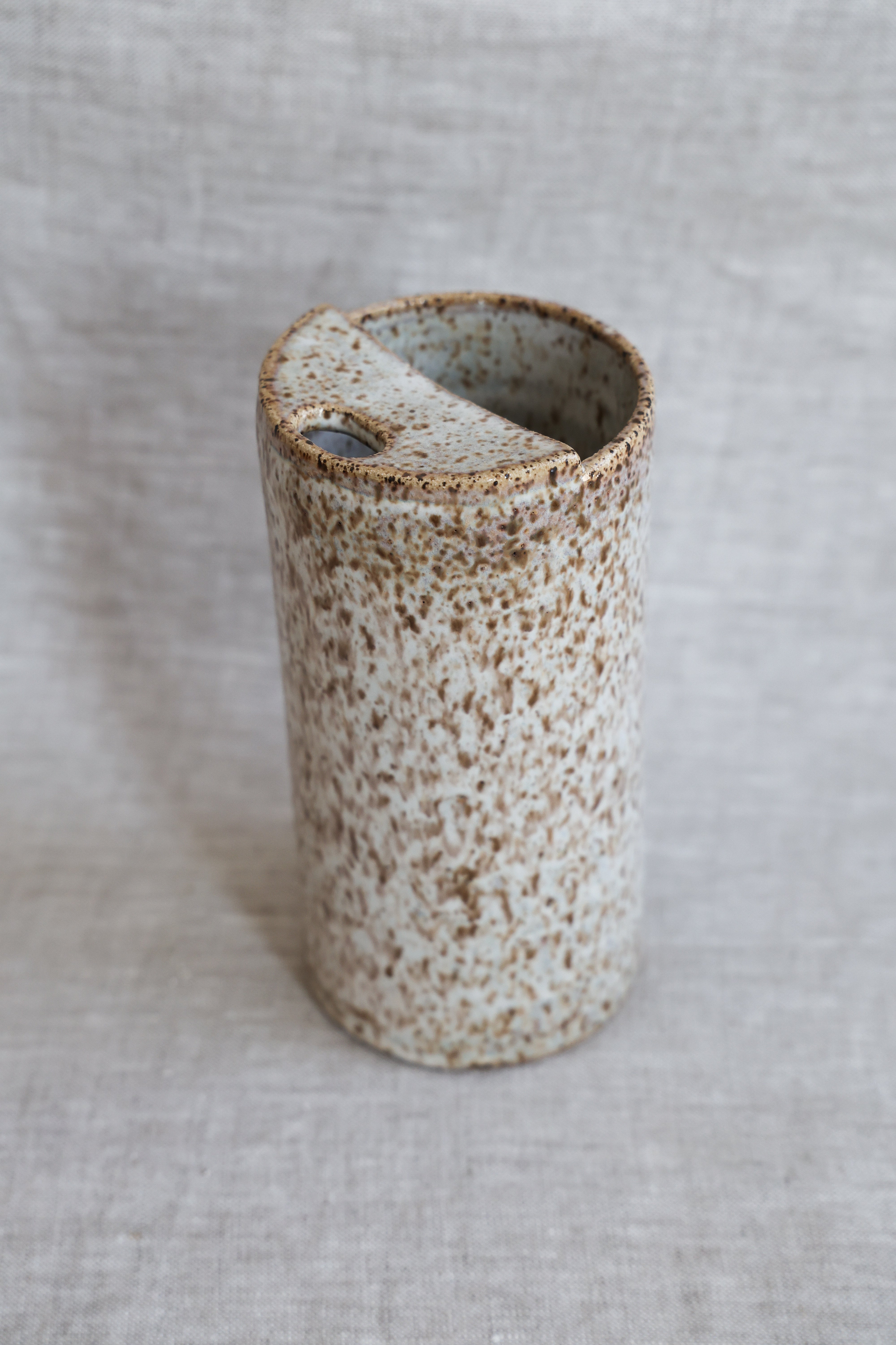 Speckled White Travel Mug (Second) | Ceramic To-Go Cup