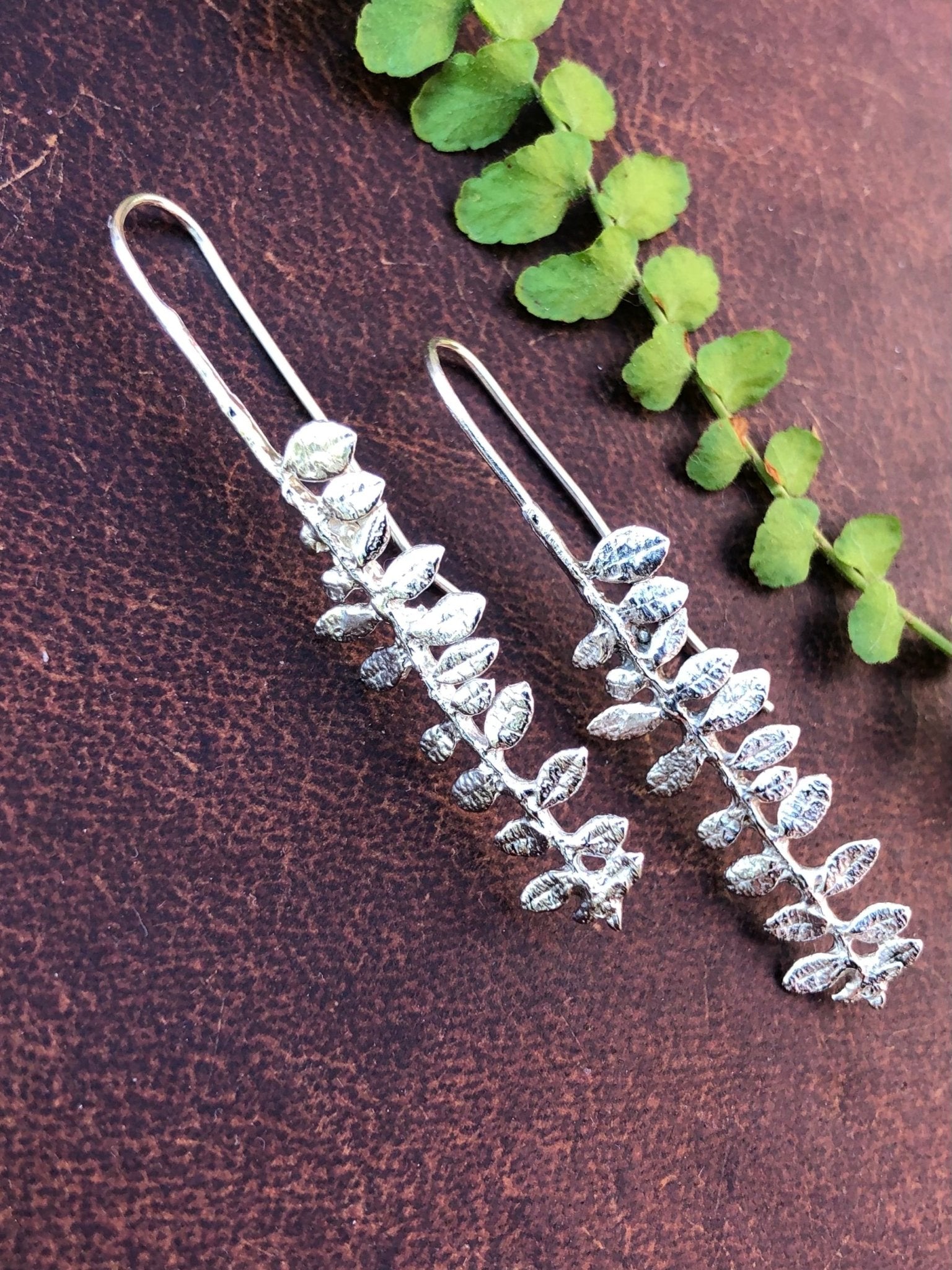 Cape Breton Fern Earrings | Recycled Sterling Silver - Aware House