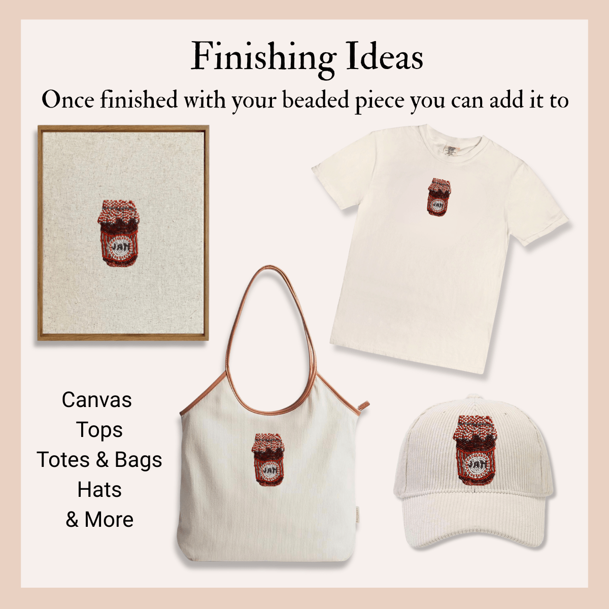 Strawberry Jam Beaded Art Kit - Aware House - Heather Freitas -