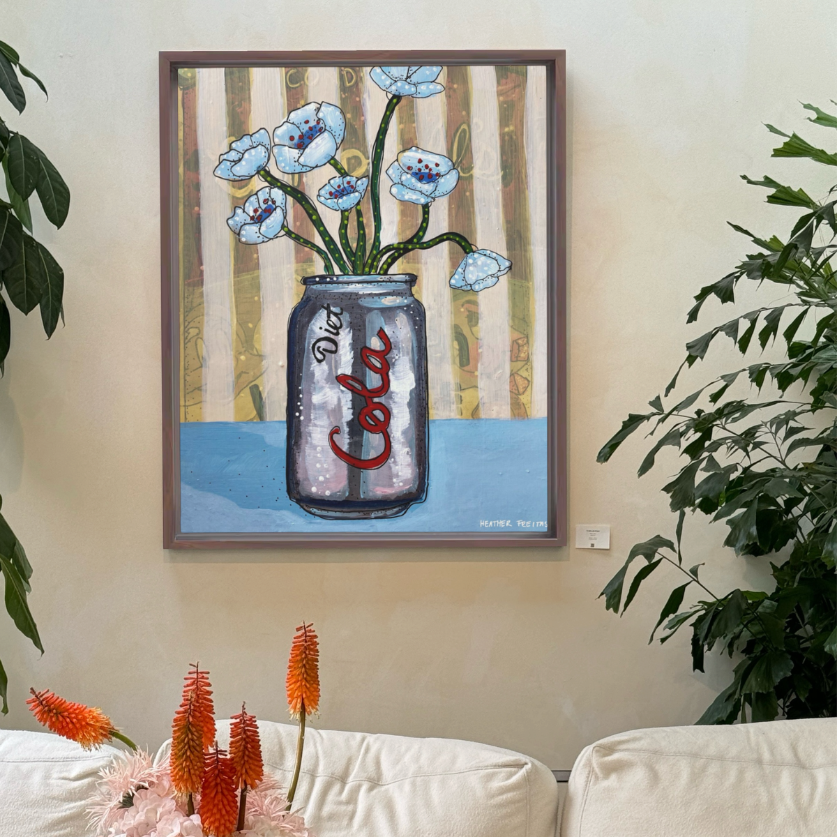 Diet Cola | Framed Fine Art Canvas Print | Multiple Sizes-zoom-3