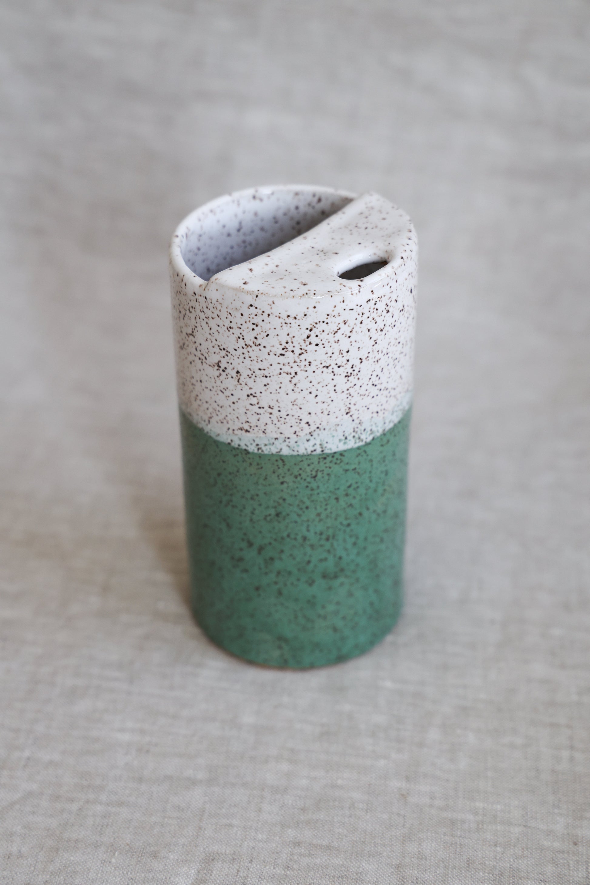 Seafoam & White Speckled To-Go Cup | Ceramic Stoneware-3