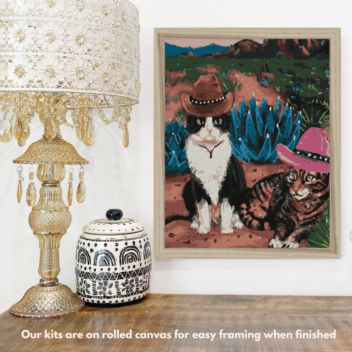 Cowboy Cats Paint by Numbers Kit