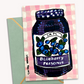 Blueberry Jam Greeting Card Fine Art Print
