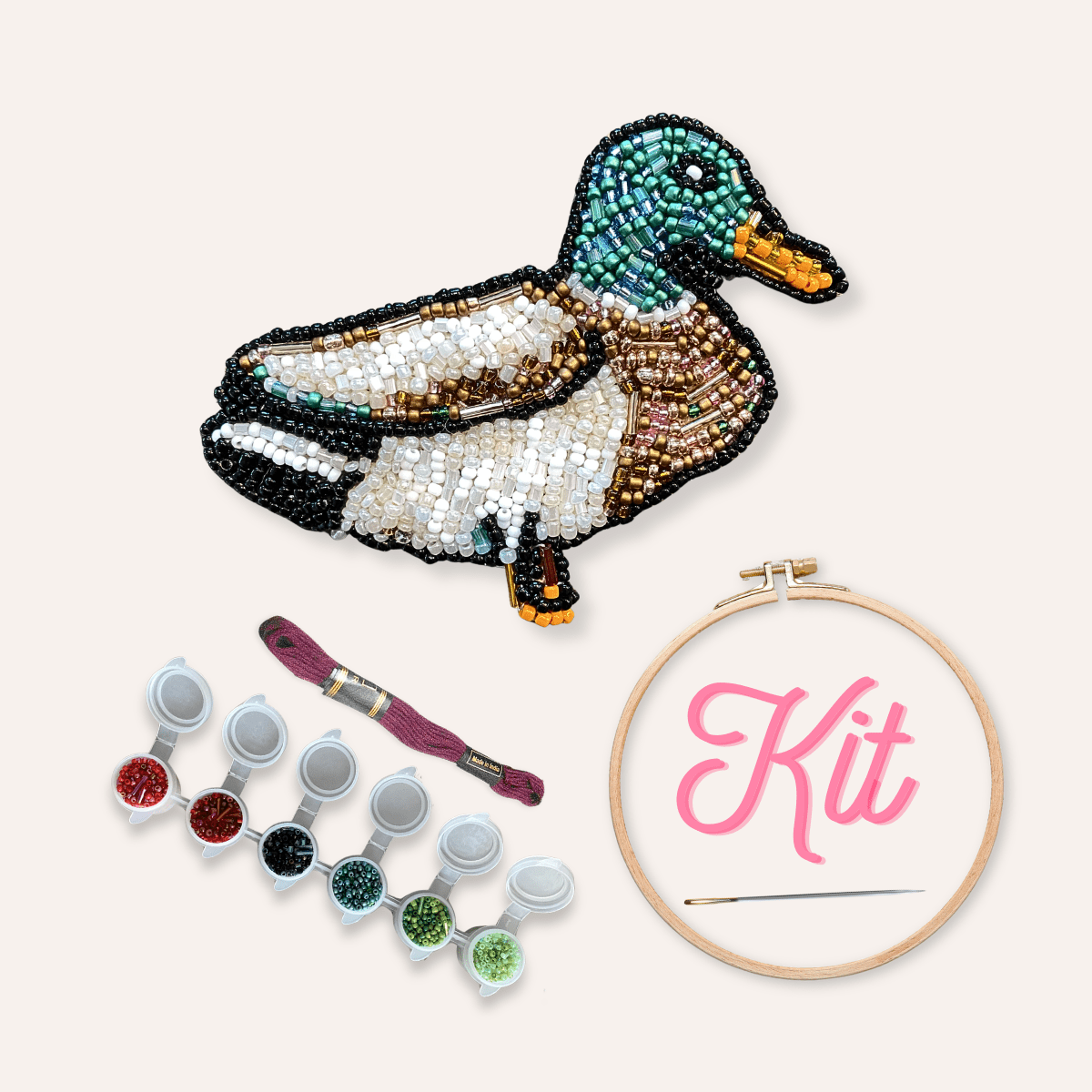 Mallard Beaded Art Kit - Aware House - Heather Freitas -