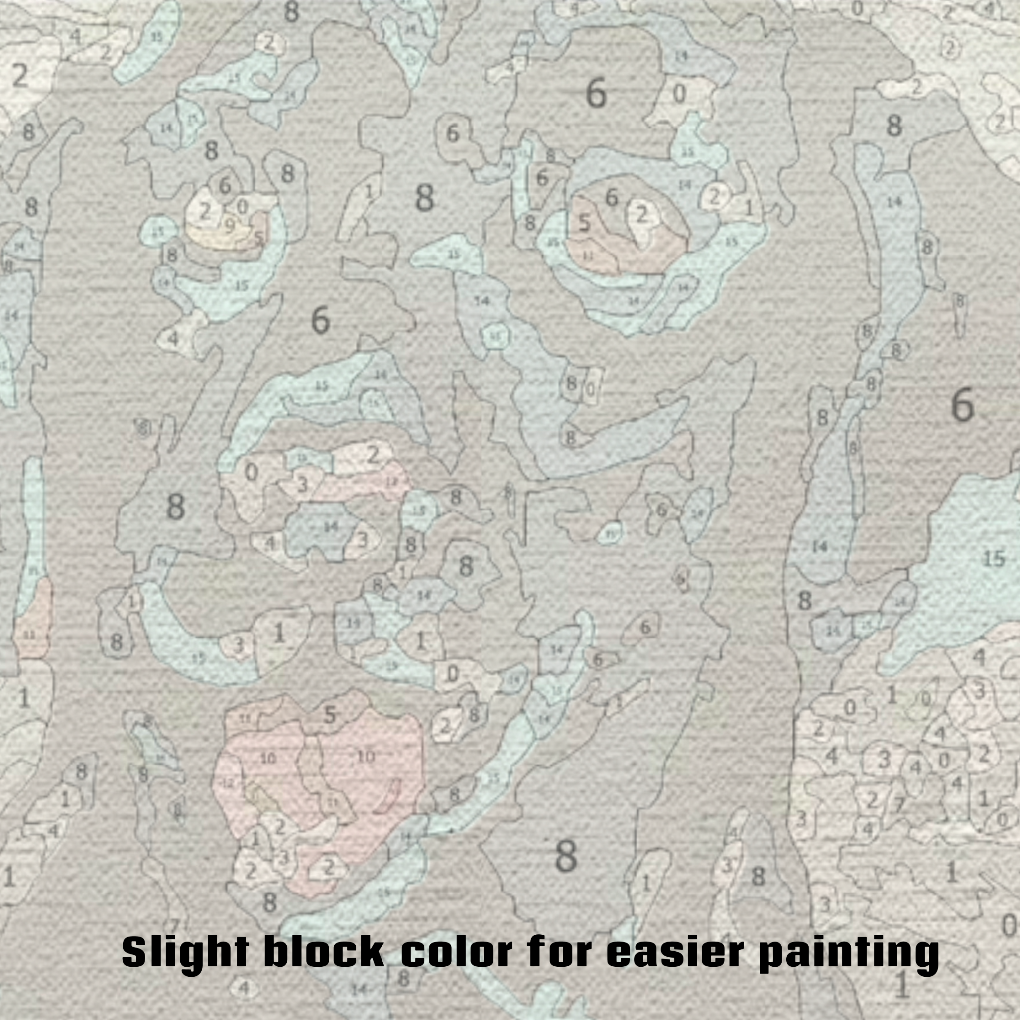 Black Lab At Pizza Restaurant Paint by Numbers Kit-zoom-2